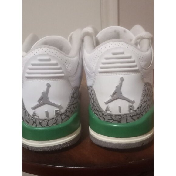 Air Jordan 3 Retro Shoes Womens Size 6 White Cement Lucky Green CK9246-136 OG - Picture 10 of 13
